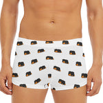 Sleeping Rottweiler Pattern Print Men's Short Boxer Briefs