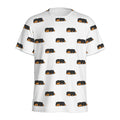 Sleeping Rottweiler Pattern Print Men's Athletic T-Shirt