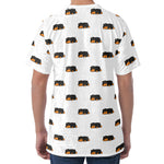 Sleeping Rottweiler Pattern Print Men's Velvet T-Shirt