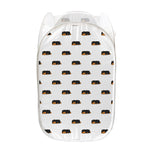 Sleeping Rottweiler Pattern Print Mesh Laundry Hamper