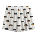 Sleeping Rottweiler Pattern Print Mesh Shorts