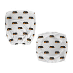 Sleeping Rottweiler Pattern Print Office Chair Cover