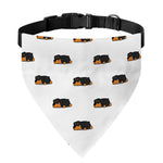 Sleeping Rottweiler Pattern Print Over The Collar Dog Bandana