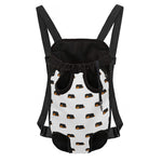 Sleeping Rottweiler Pattern Print Pet Carrier Backpack
