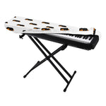 Sleeping Rottweiler Pattern Print Piano Keyboard Cover