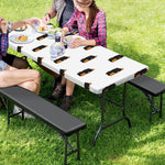 Sleeping Rottweiler Pattern Print Picnic Table Cover