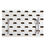 Sleeping Rottweiler Pattern Print Placemat