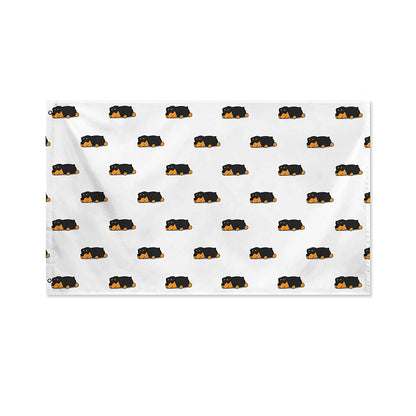 Sleeping Rottweiler Pattern Print Polyester Flag
