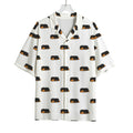 Sleeping Rottweiler Pattern Print Rayon Hawaiian Shirt