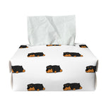 Sleeping Rottweiler Pattern Print Rectangle Tissue Box Cover