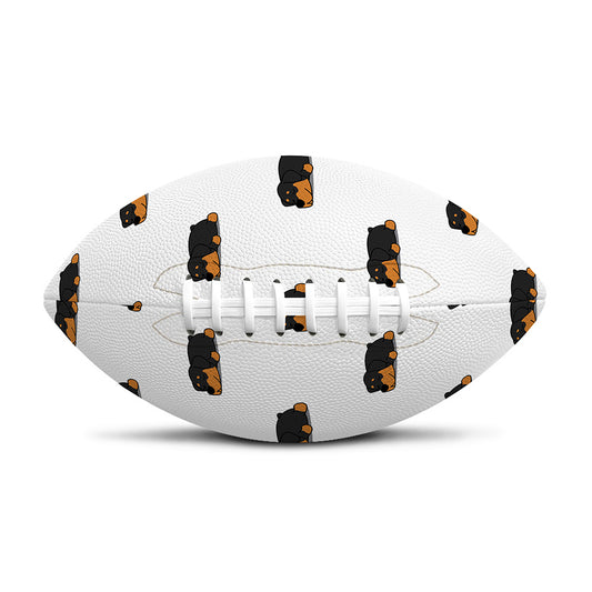 Sleeping Rottweiler Pattern Print Rugby Ball