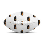 Sleeping Rottweiler Pattern Print Rugby Ball