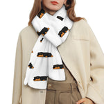 Sleeping Rottweiler Pattern Print Scarf