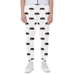 Sleeping Rottweiler Pattern Print Scuba Joggers