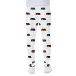 Sleeping Rottweiler Pattern Print Scuba Joggers