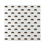 Sleeping Rottweiler Pattern Print Silk Bandana