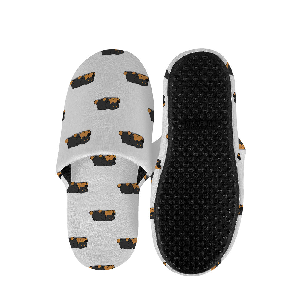 Sleeping Rottweiler Pattern Print Slippers