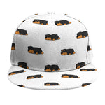 Sleeping Rottweiler Pattern Print Snapback Cap