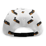 Sleeping Rottweiler Pattern Print Snapback Cap