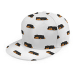 Sleeping Rottweiler Pattern Print Snapback Cap