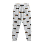 Sleeping Rottweiler Pattern Print Sweatpants