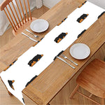 Sleeping Rottweiler Pattern Print Table Runner