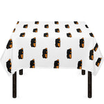 Sleeping Rottweiler Pattern Print Tablecloth