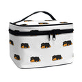 Sleeping Rottweiler Pattern Print Travel Makeup Bag