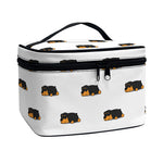 Sleeping Rottweiler Pattern Print Travel Makeup Bag