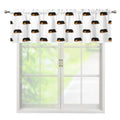 Sleeping Rottweiler Pattern Print Window Valance
