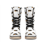 Sleeping Rottweiler Pattern Print Winter Boots