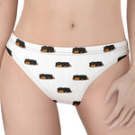 Sleeping Rottweiler Pattern Print Women's Thong