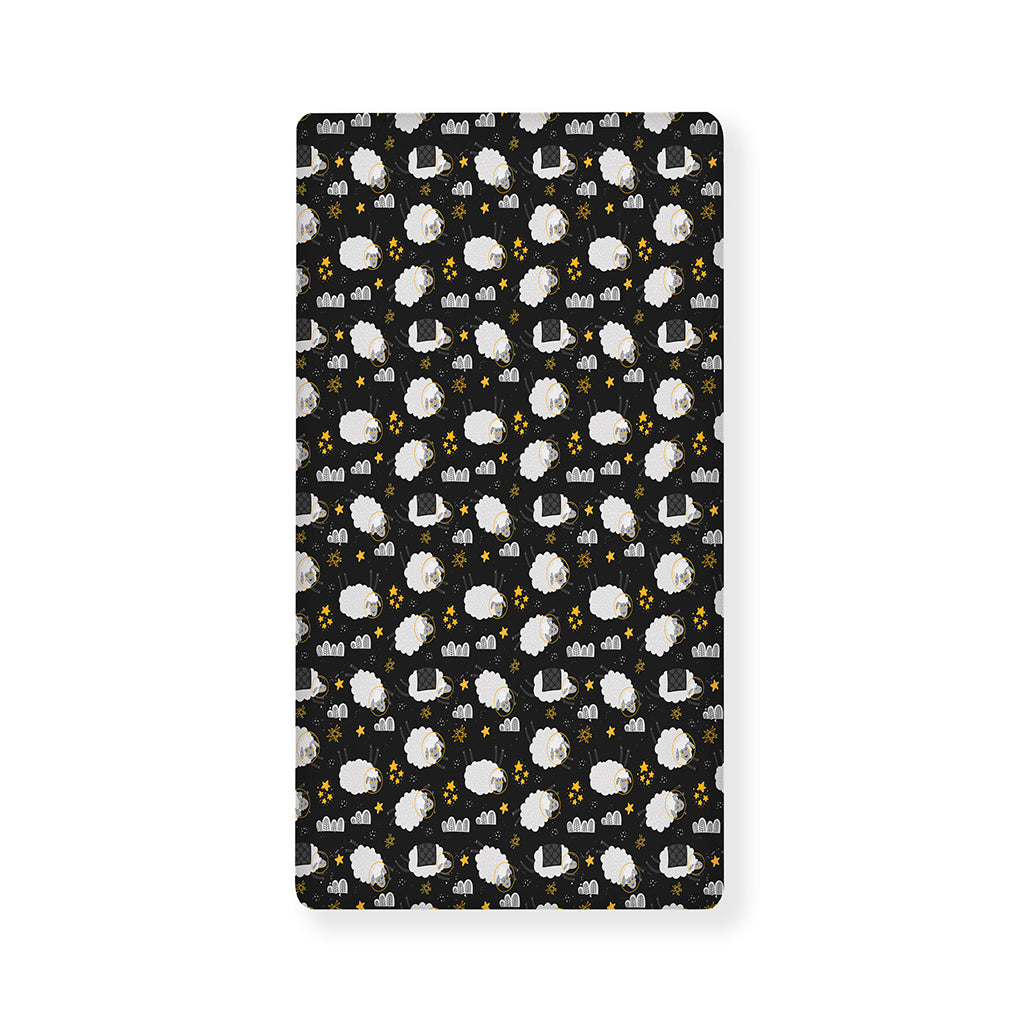 Sleeping Sheep Pattern Print Baby Crib Sheet