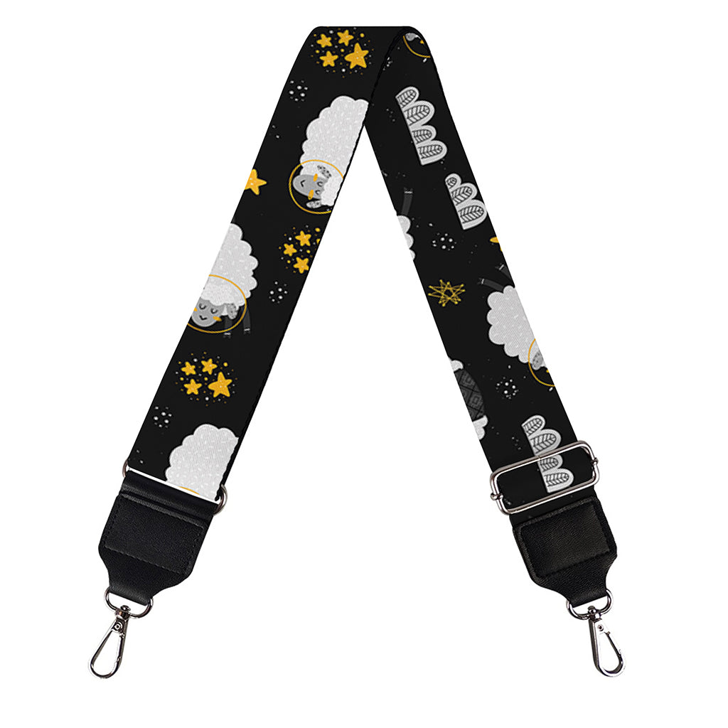 Sleeping Sheep Pattern Print Bag Strap