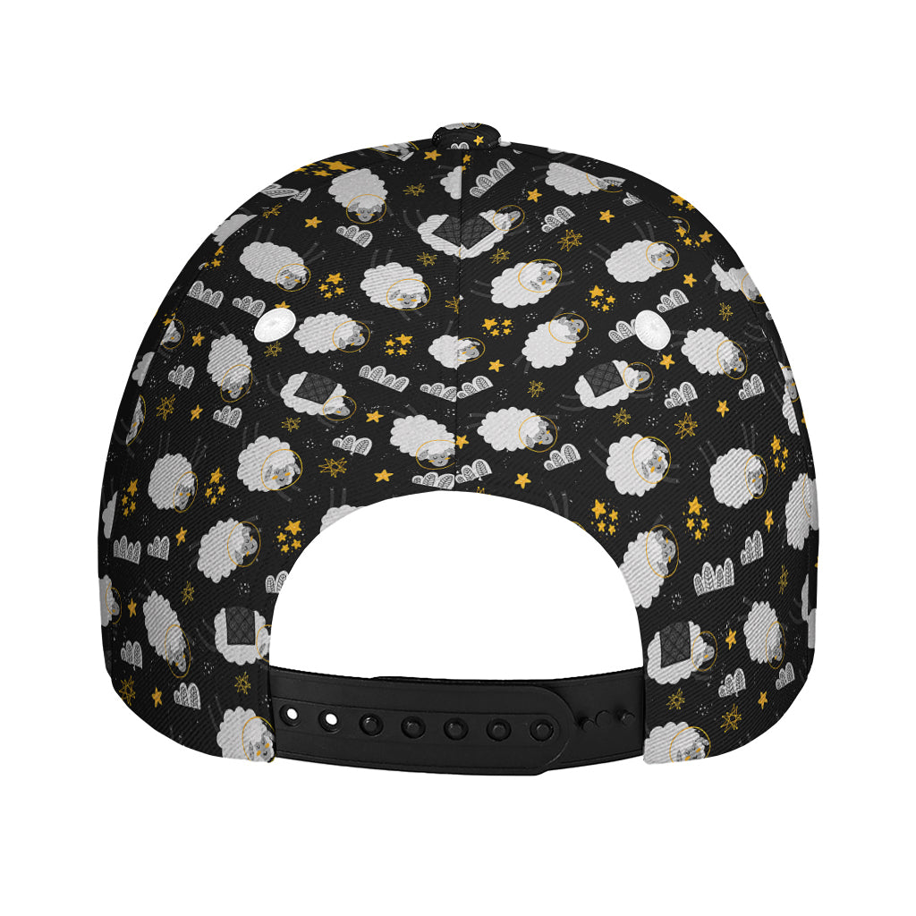 Sleeping Sheep Pattern Print Baseball Cap