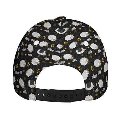Sleeping Sheep Pattern Print Baseball Cap