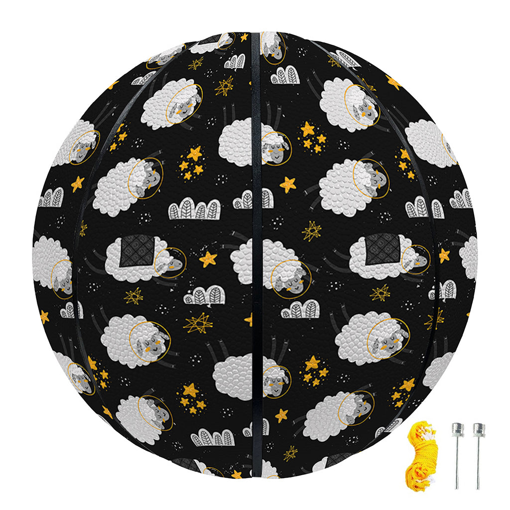 Sleeping Sheep Pattern Print Basketball