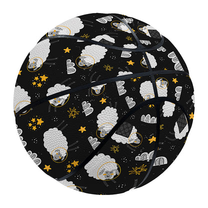 Sleeping Sheep Pattern Print Basketball