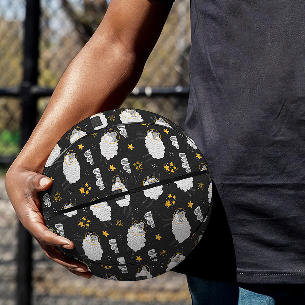 Sleeping Sheep Pattern Print Basketball