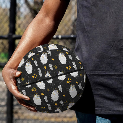 Sleeping Sheep Pattern Print Basketball