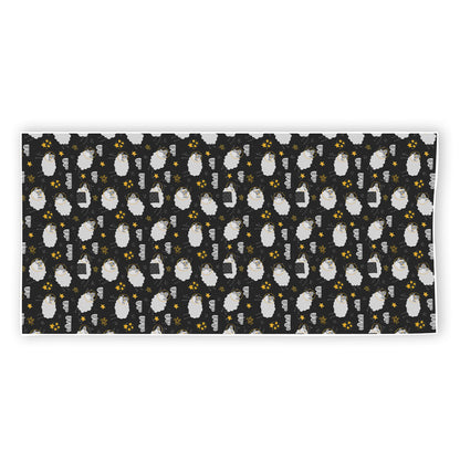 Sleeping Sheep Pattern Print Beach Towel