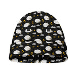 Sleeping Sheep Pattern Print Beanie