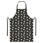 Sleeping Sheep Pattern Print Bib Apron With Pocket