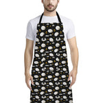 Sleeping Sheep Pattern Print Bib Apron With Pocket