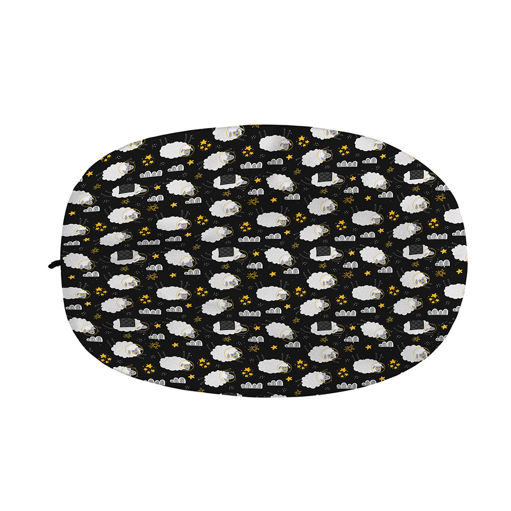 Sleeping Sheep Pattern Print Car Side Mirror Covers