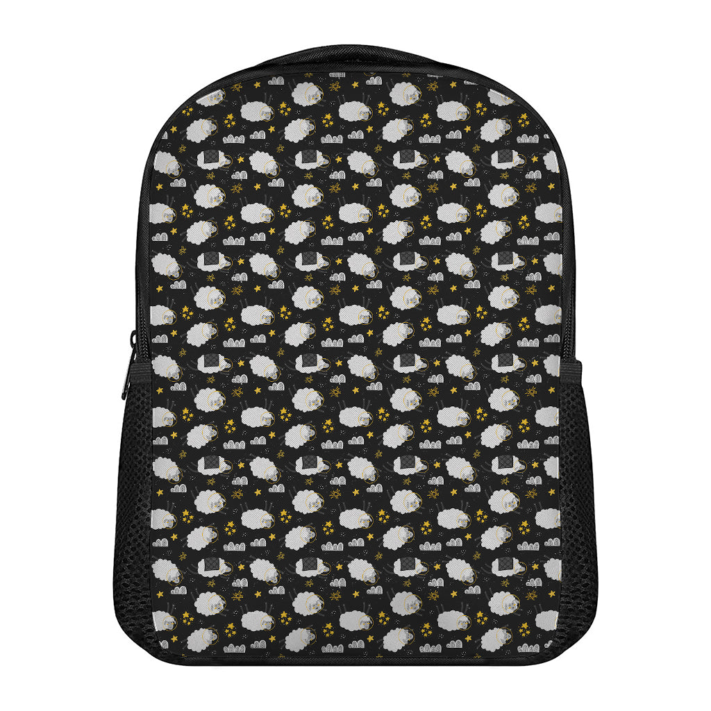 Sleeping Sheep Pattern Print Casual Backpack