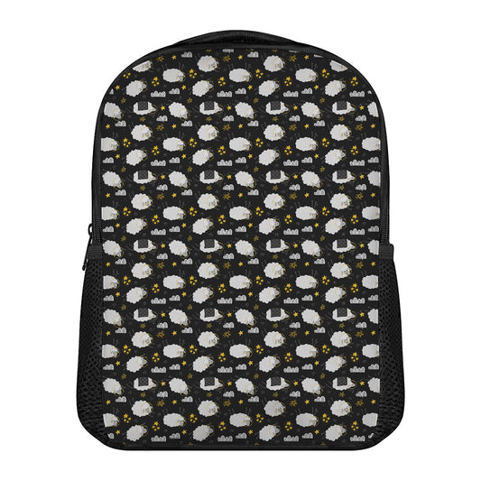 Sleeping Sheep Pattern Print Casual Backpack