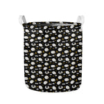 Sleeping Sheep Pattern Print Collapsible Laundry Basket
