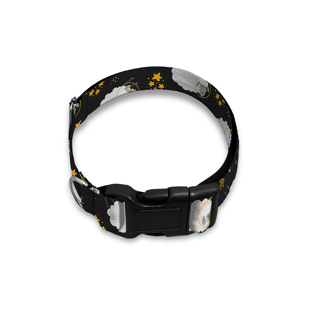 Sleeping Sheep Pattern Print Dog Collar