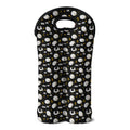 Sleeping Sheep Pattern Print Double Neoprene Wine Tote